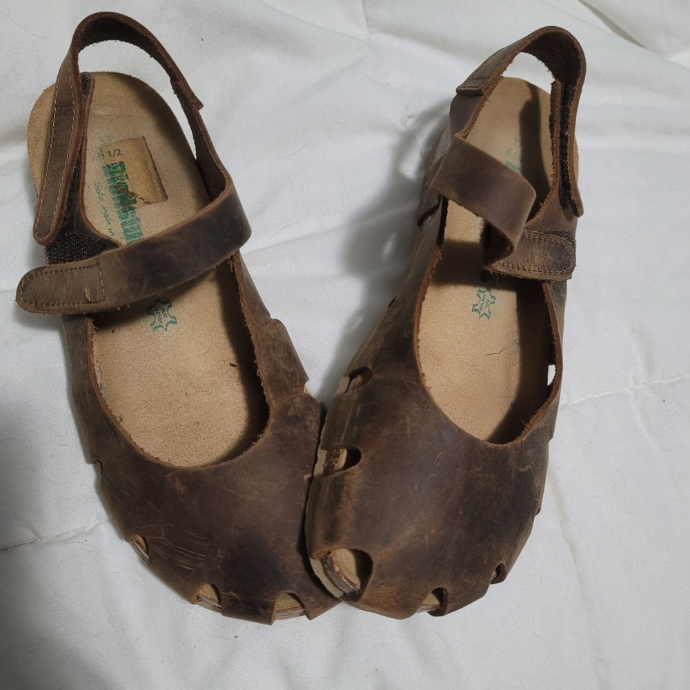 Bionatura Women shoes sandals Brown wedge Size 6.5 SKU 10190- Mary Janes